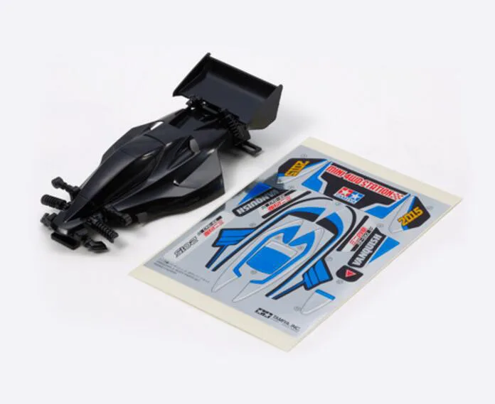 

2PCS Hard Car Housing VANQUISH Jr.BODY 95082 For 1/32 Scale Tamiya Mini 4WD Racing Car Model Conqueror Hard Housing Black