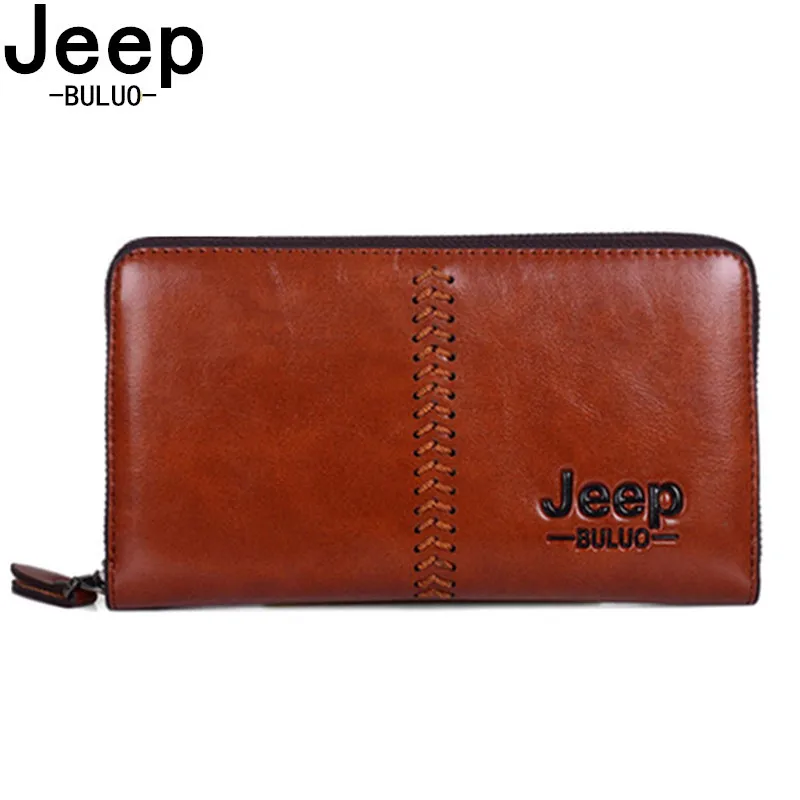 

JEEP Brand Fashion Men Wallet Day Clutch Bag Men's Clucth Bag Leather Fashion Male Handbag Card Purse For Phone JEEP2125