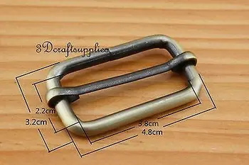

strap adjuster rectangle sliders Heavy duty anti bronze 1 1/2 inch 10pcs U32