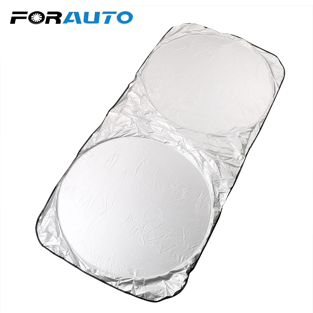 

FORAUTO Car Window Sun Shade Sun Block Cover Front Rear Windscreen Visor Folding Window Film UV Protect 150*70cm Car-styling