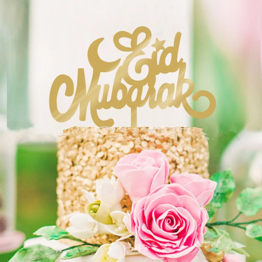 Акриловый Топпер для торта Eid Mubarak мусульманский хадж инструменты украшения