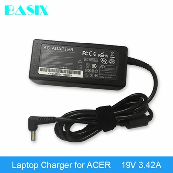 

Basix 65W 19V 3.42A AC Adapter 19V 3.42A Charger Power Supply FOR ACER EMACHINES E627 E720 E725 G420 G520 Charger