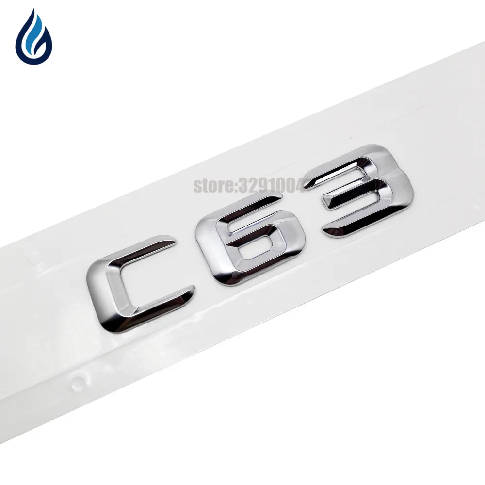 用メルセデスベンツcクラスc63 Amg 190e W1 W2 W3 W4クローム番号手紙リアトランクエンブレムバッジステッカー車スタイリング Car Styling Sticker Caremblem Badge Aliexpress