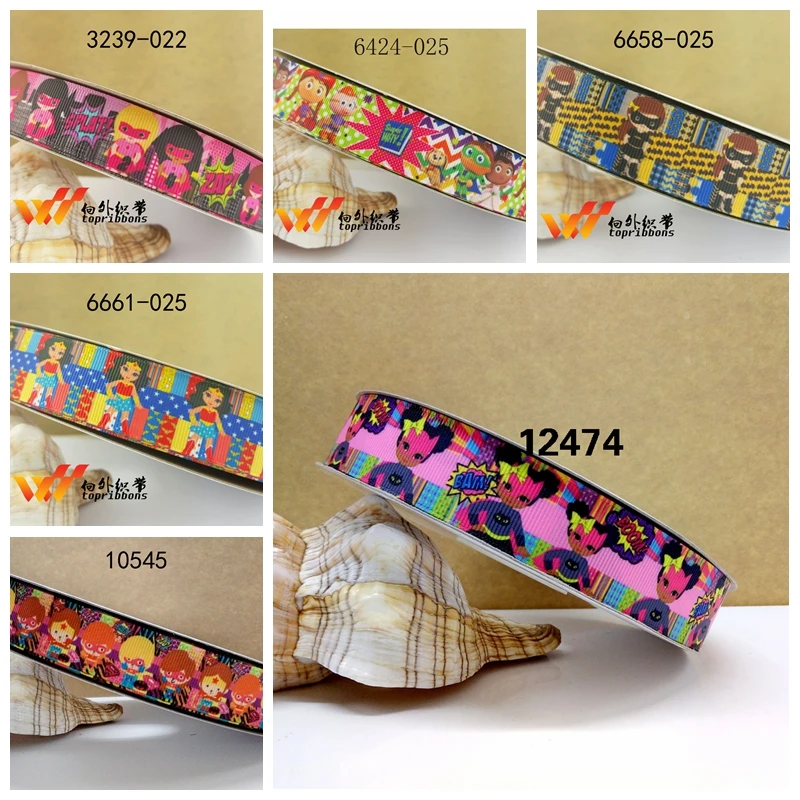 50 ярдов мультфильм напечатанный grosgrain ленты 12474