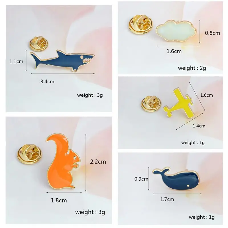 Fashion Shark and Whale Pin Brooches (1)
