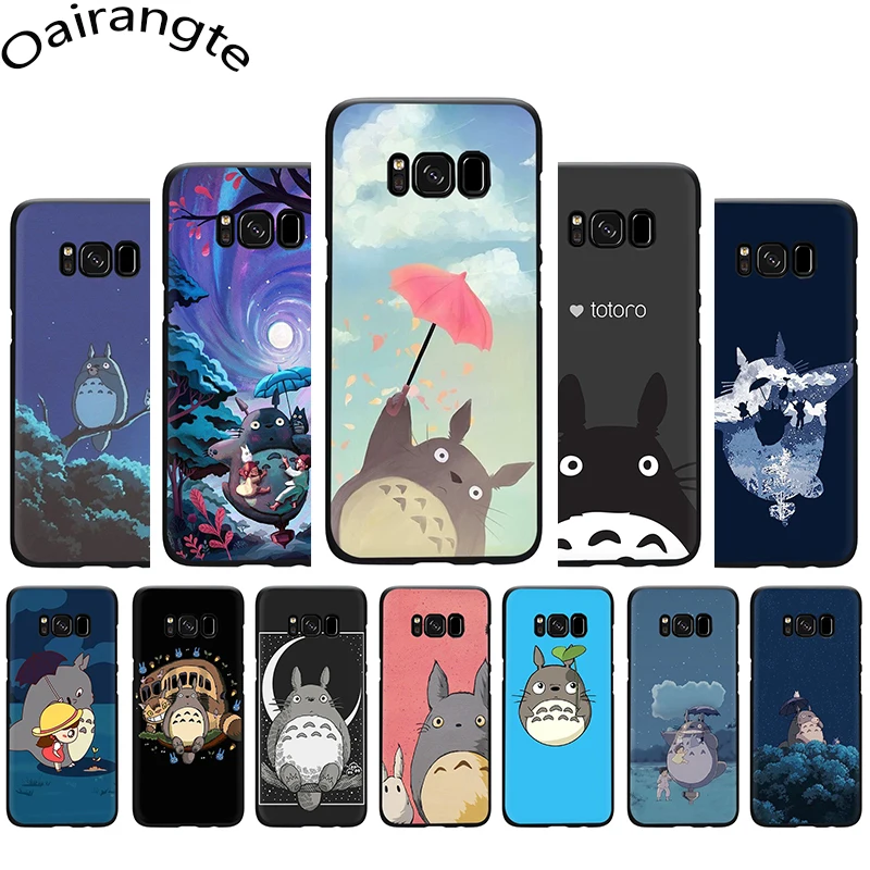 Мягкий чехол для телефона Studio Ghibli Ghiblies totoro Samsung Galaxy M10 20 30 S6 7 Edge S8 9 10 Plus S10E Note 8