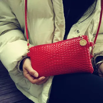 

Women PU Leather Shoulder Bag Tote Messenger Zipper Satchel Mini Handbag OH66