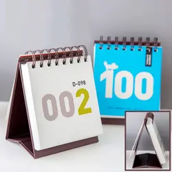 Календарь 2019 100 стол синхронизации настольный маленький Водонепроницаемая обмотка ноутбук в виде треугольника Рабочий стол планировка