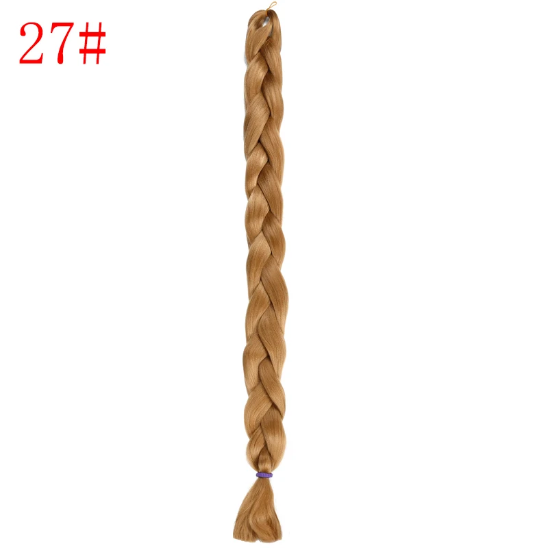MERISI волосы синтетические широкие плетеные волосы 82 дюймов чистый 29 цветов доступны вязание крючком оплетка в наращивание волос для женщин - Цвет: 4/27HL