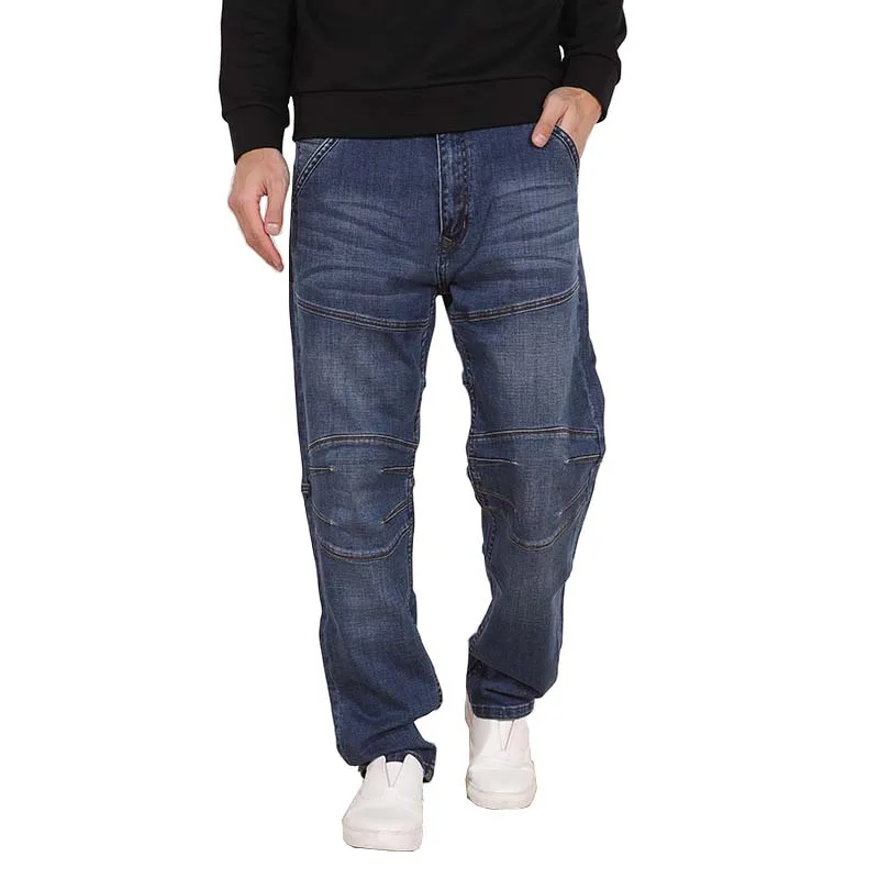 Men Fashion Jeans Straight Loose Harem Denim Pants Casual Cotton Trousers 4 Season Edition Blue Plus Size 29-48 Men Fashion Jeans Straight Loose Harem Denim Pants Casual Cotton Trousers 4 Season Edition Blue Plus Size 29-48