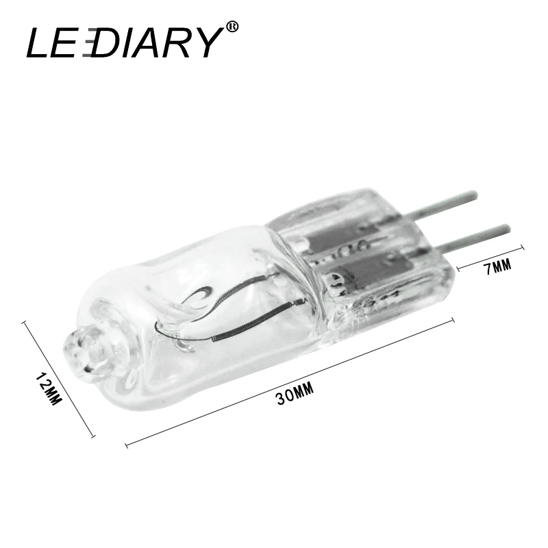 US $387.00 LEDIARY 1000pcs110V Halogen G4 Bulb Dimmable Incandescent Lamp 50W Clear Glass For Chandelier Each Bulb