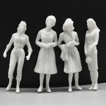 

Teraysun 1:50 scale model people figures miniature white Architectural model human scale HO model ABS plastic peoples