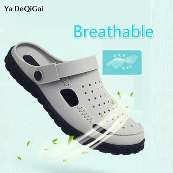 

2019 New Medical Doctor Shoes Men's Hole Sandals and Slippers Surgical Lab Scrub Waterproof Non-slip Breathable Surgical shoes