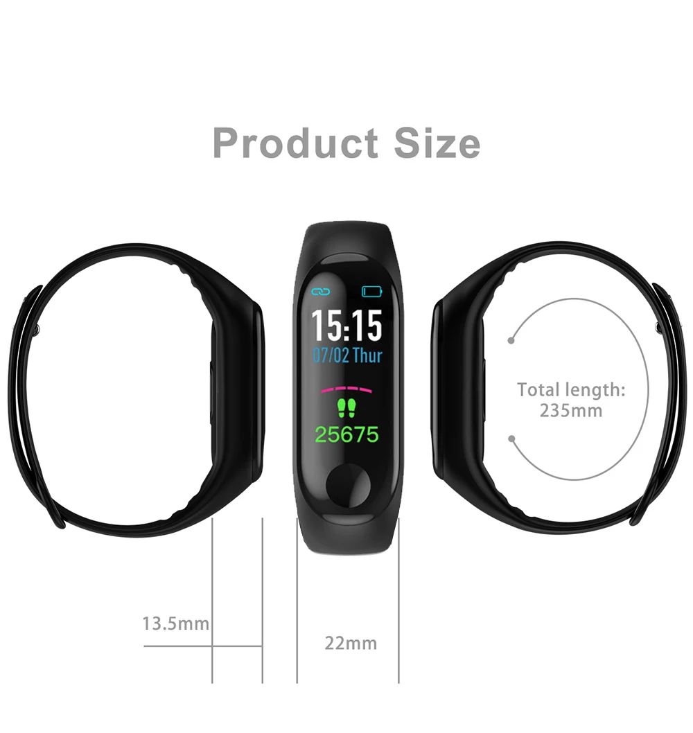 M4 Bluetooth Смарт-часы спортивные Смарт-часы для фитнеса мужские и женские умные часы-браслет для iPhone Android IOS PK Mi Band 4
