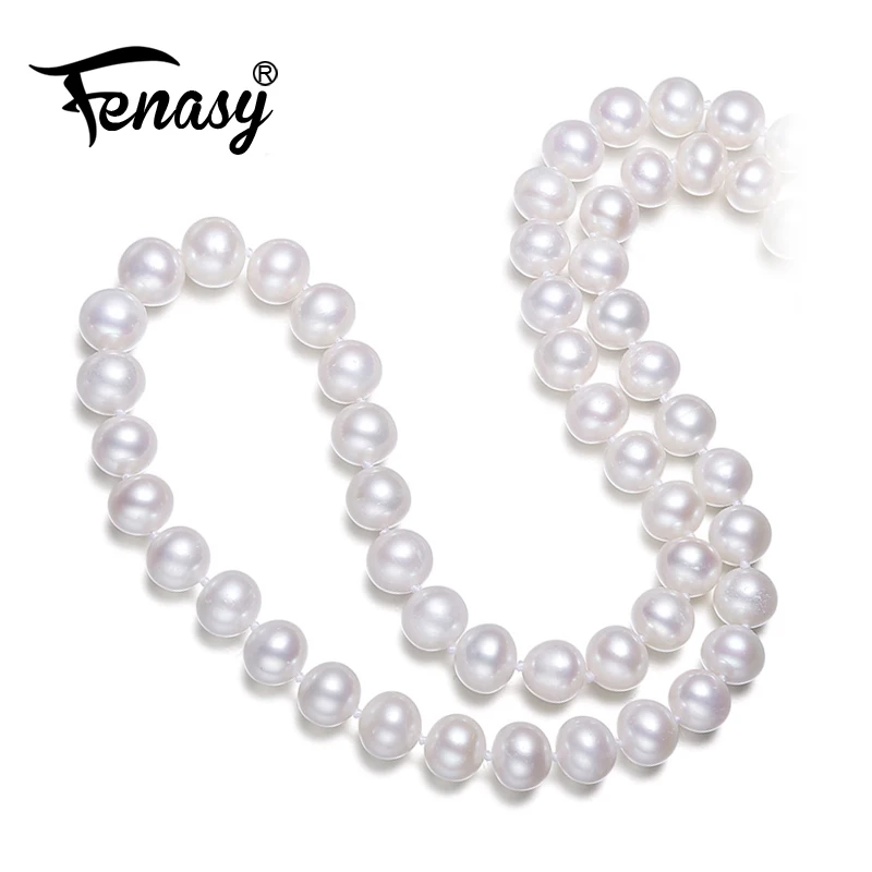 Женское Ожерелье FENASY из натурального пресноводного жемчуга 7-9 8-9 мм 3 вида цветов