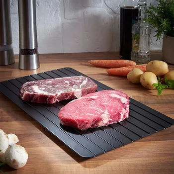 

Fast Defrosting Meat Tray Chopping Board Rapid Thawing Safety Cutting Tray Board Pad Kitchen Defroster For Frozen Food Beef