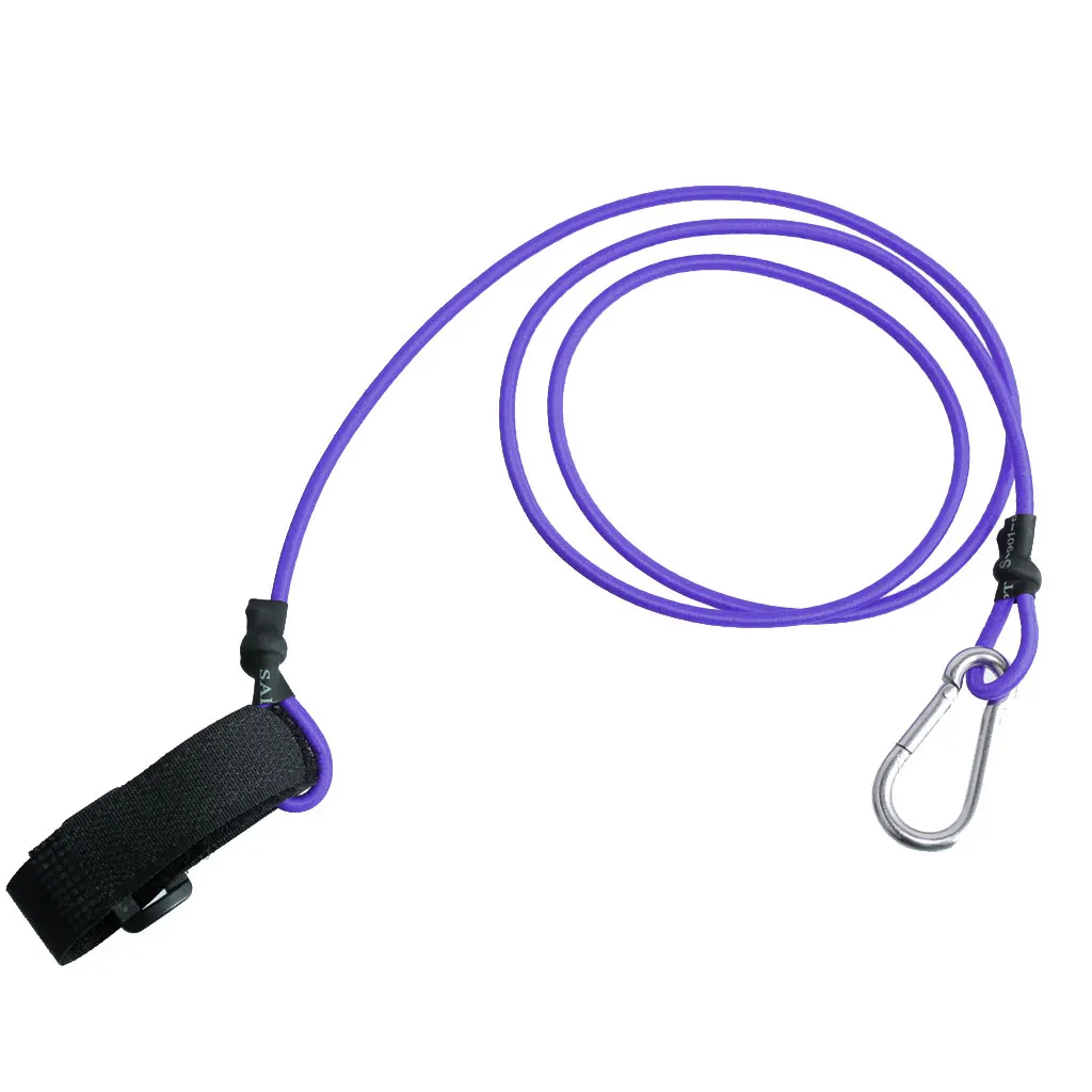 Purple 105 см эластичный каяк Банджи шнур Весло Поводок многофункциональный безопасности Шнур рыболовное крепление - Цвет: Purple