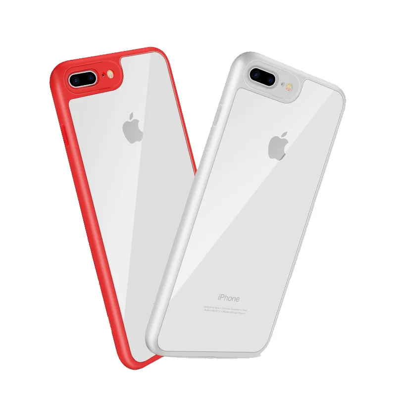 New transparent mobile phone case 7plus eye protection acrylic mobile phone shell ultra-thin anti-fall shell mobile phone bag