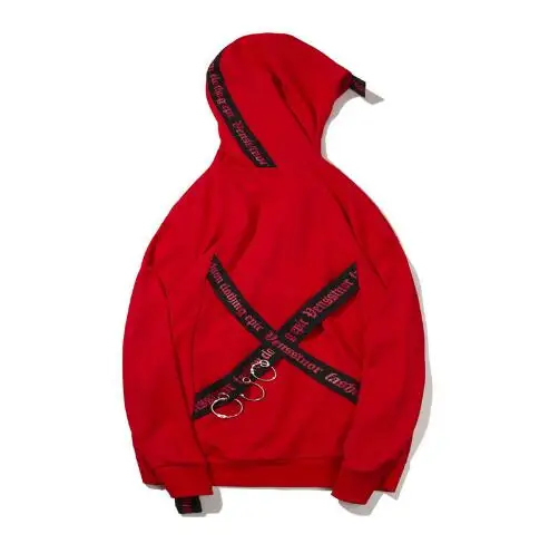 High Street 2018 New hip hop Japanese Hoodie Men Cross Sweatshirt Red Back Print Black Pullover Hoodie Cotton High Street 2018 New hip hop Japanese Hoodie Men Cross Sweatshirt Red Back Print Black Pullover Hoodie Cotton
