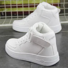 Маленькие белые туфли для пары; Новинка года; обувь на платформе в стиле хип-хоп; высокие женские туфли