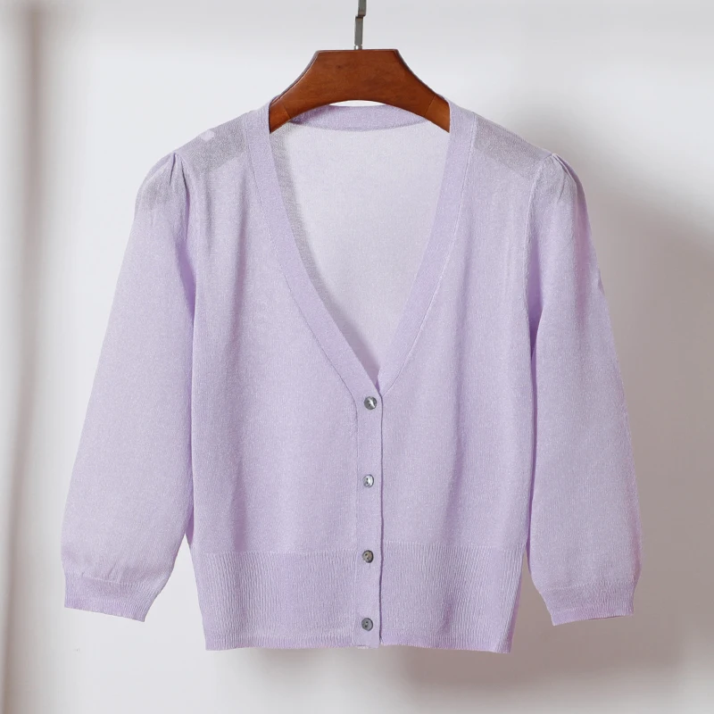 Вязаный кардиган, размер M-4XL, летний женский вязаный короткий свитер, пальто, Женский вязаный тонкий кардиган, верхняя одежда для женщин