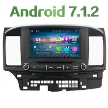 8” Android 7.1 Quad Core 2GB RAM 4G Wifi Audio SWC BT DAB+ Car DVD Player Radio GPS Navi Stereo For Mitsubishi Lancer 2014 2015