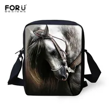 FORUDESIGNS/Crazy 3D Horse мужские сумки-мессенджеры детские маленькие сумки через плечо для мальчиков и женщин дизайнерские мини сумки через плечо с клапаном