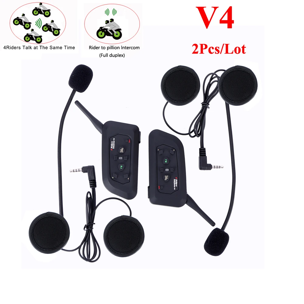 2017 Vnetphone V4 1200m Bluetooth font b Motorcycle b font Bike Interphone 4 Riders font b