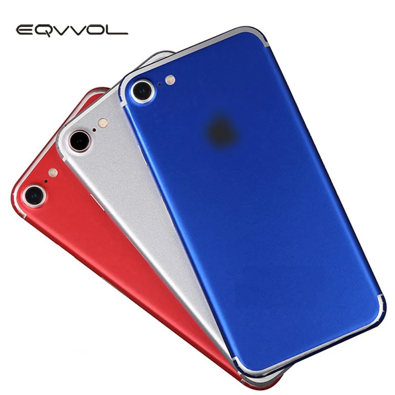 Eqvvol Phone Case For iPhone 7 8 Plus X Full Cover Back Ice Film Colorful Glossy Body Foil Matte Protector Sticker |