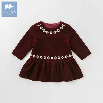 

dave bella autumn baby Princess dress girls A-line dress children party wedding clothing infant toddler clothes