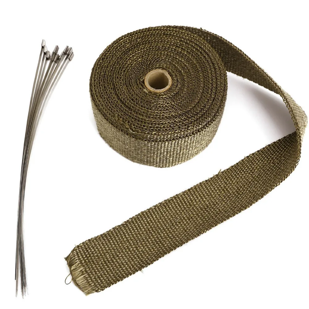 Discount Insulation Tape Ribbon Bandages Bend Thermal Dismantle Exhaust Manifolds + 10 Moto Bindings Electric Bicycle Accessories 5/10M 2