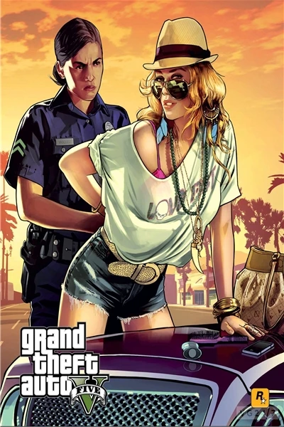 Jogo Grátis Cartazes Jogo Lona Parede Gta 5 Grand Theft Auto 2