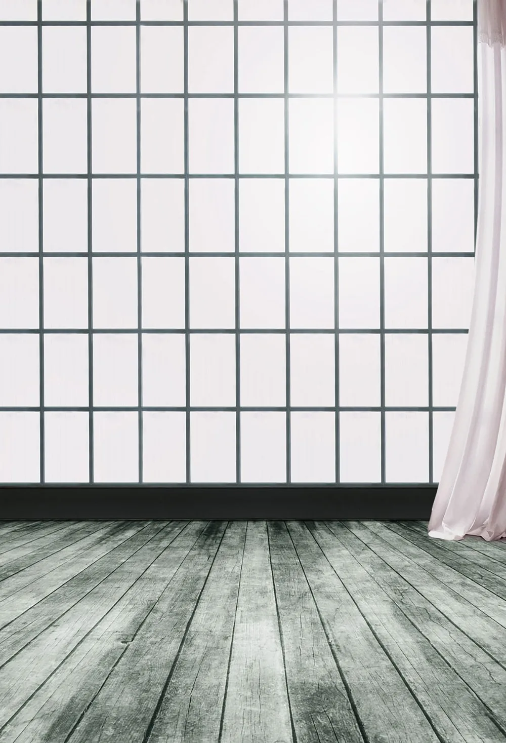 VinylBDS 600Cm*300Cm Backgroundsgray Doors And Ground Photography