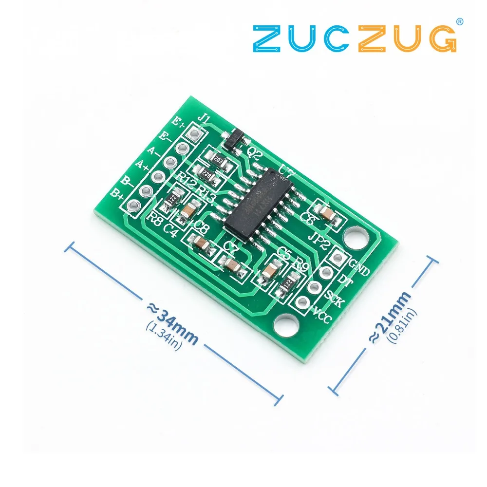 

Dual Channel HX711 Weighing Pressure Sensor 24-bit Precision A/D Module For Arduino DIY Electronic Scale