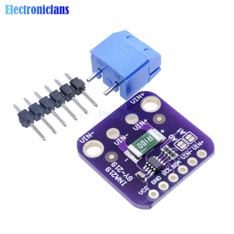 1 компл. GY-219 INA219 IC двунаправленный DC ток питание сенсор коммутационная плата модуль мониторинга для Arduino