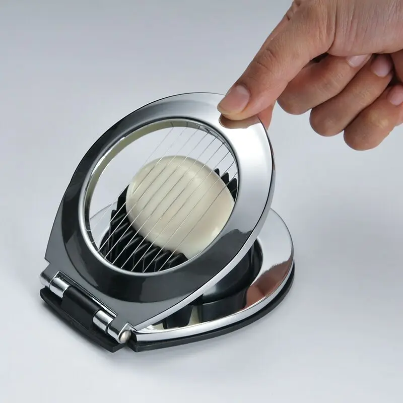 

Egg Slicer Multifunction Aluminium Alloy 2 In 1 Egg Sectione Cutter Mold Flower Edges Gadgets Ferramentas Home Kitchen Tools