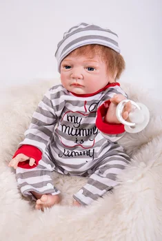 

48cm Reborn Babies Silicone Dolls bebe alive 19"newborn lifelike high quality super dolls kids Xmas birthday gift brinquedos