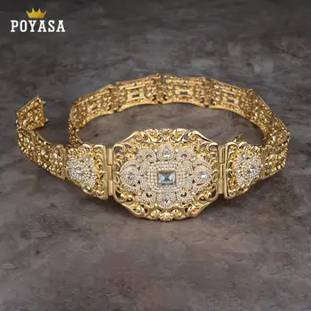 

Moroccan big size Chic Caftan wedding gold and silver Metal belt for Luxury Gold Color Women Belt Chain Adjustable Length