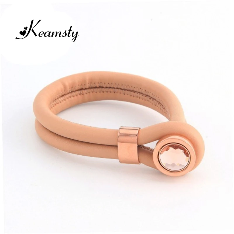 Keamsty doble fila zalea champán cuero wrappable cambio pulsera conjunto con moneda magnética intercambiable joyería del brazalete Keamsty doble fila zalea champán cuero wrappable cambio pulsera conjunto con moneda magnética intercambiable joyería del brazalete