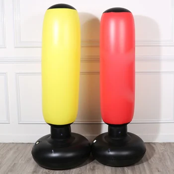 

1.6M Inflatable Bodybuilding Boxing Column Tumbler Sandbag Earthbag Funny Decompress Toy FG66