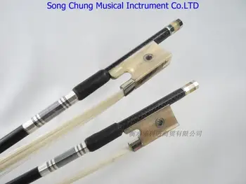 

Carbon fiber violin bow plaid pattern inlaying white transparent .