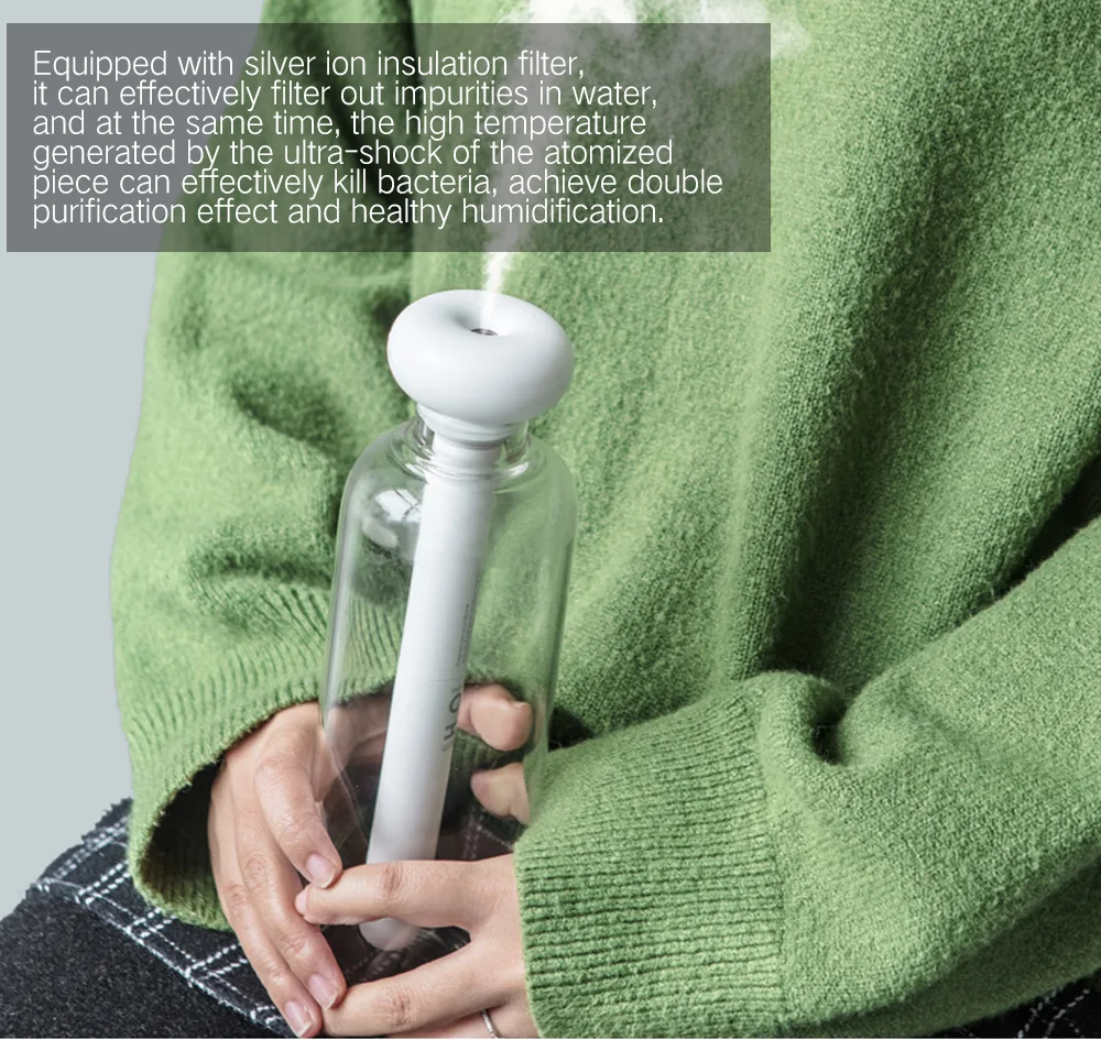 Мини USB портативная креативная бутылка минеральной воды увлажнитель