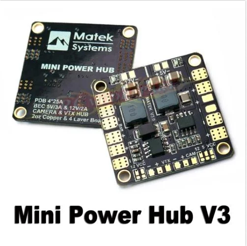 Плата распределения Matek Mini Power Hub V3 PDB BEC 5 в 12 В для дрона QAV210 QAV250 FPV|bec|bec rcbec technologies |