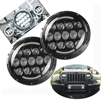 

2PCS 7inch 105W H4/H13 LED Headlight Hi/LO DRL for Jeep Wrangler Hummer+Turn Signal