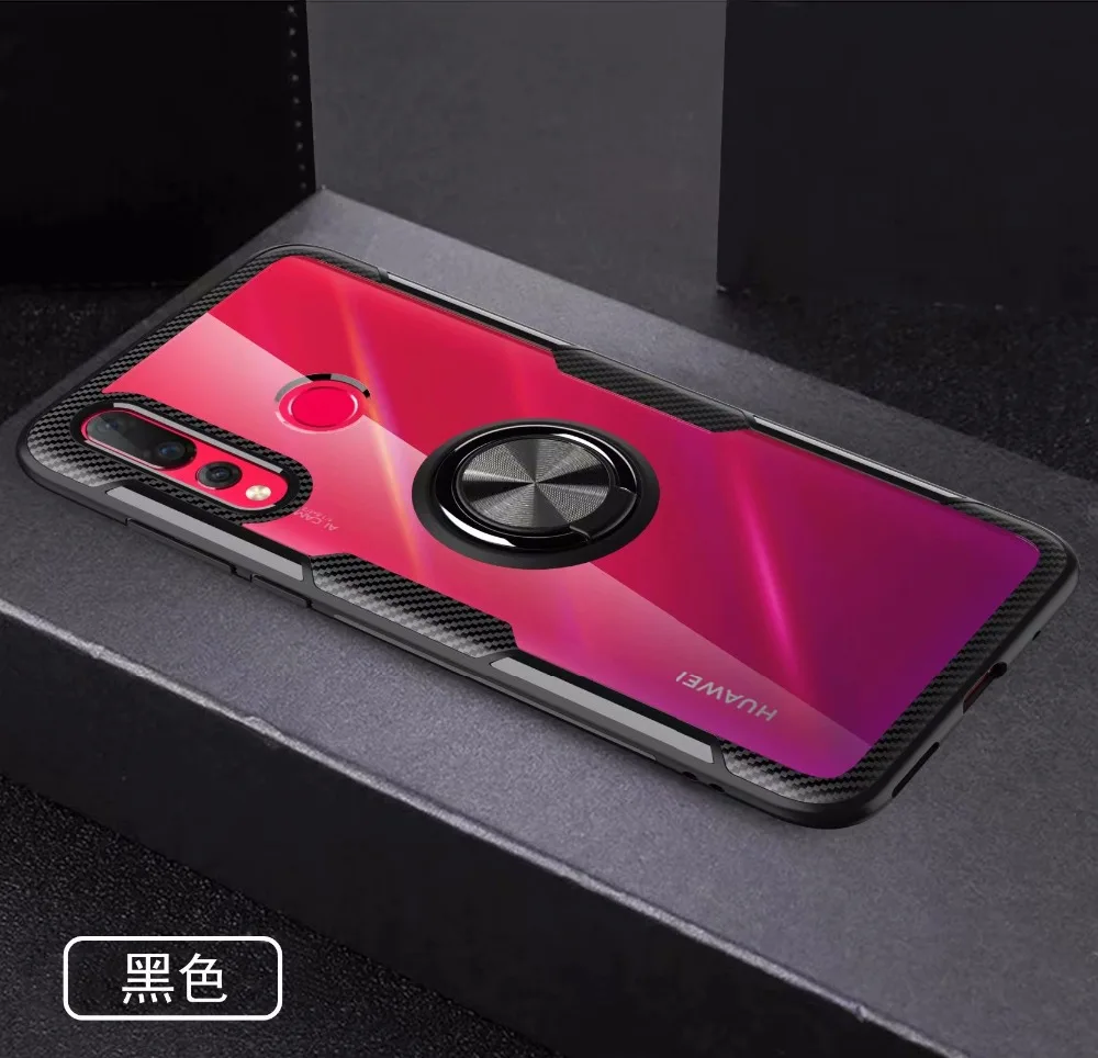 50 шт./лот кольцо прозрачный TPU+ PC+ оборудования пластиковый чехол для huawei Honor 7X 8X 8X Max 10 играть V20 Nova 4 чехол