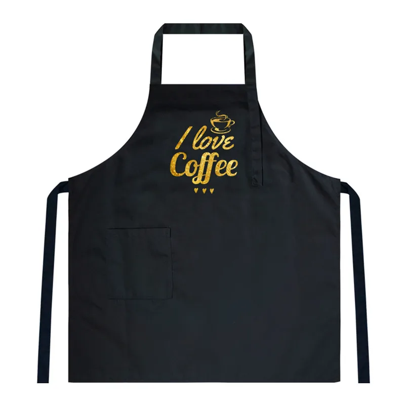 Black Cotton Apron E13-1