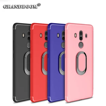 

500pcs Car Holder Stand Magnet Finger Ring Case For Huawei P20 P10 Lite Plus Honor 10 8 Mate 20 10 Pro Shockproof Bracket Cover