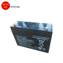 6v rechargeable lead acid storage battery deep cycle ups battery electric vehicle car battery 6v 10ah 20hr 151X50X95mm