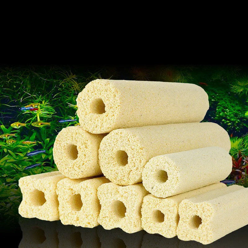 

1pcs High Quality Ceramic Bio Porous Filter Media Biological Rings Aquarium Fish Tank Nitrifying Bacteria Biocycle Material