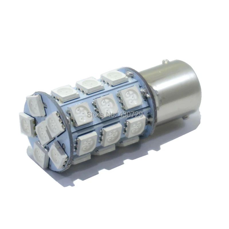 4 шт. 1156 BA15S P21W 27 SMD 5050 светодиодный красный белый желтый Автомобильный задний